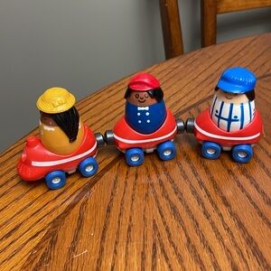 Vintage Rare Toy 1970s 1974 Tonka Gigglers Train Car Lot Figures Egg Cars Doll